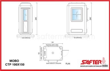 POLYESTER KABİN 100x150