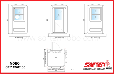 POLYESTER KABİN 130x130