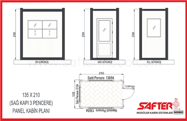 PANEL KABİN 135x210