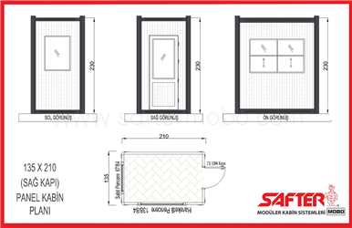 PANEL KABİN 135x210