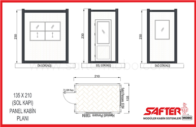 PANEL KABİN 135x210