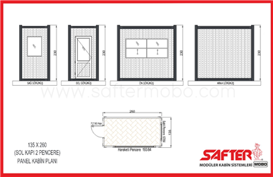 PANEL KABİN 135x260