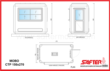 POLYESTER KABİN 150x270