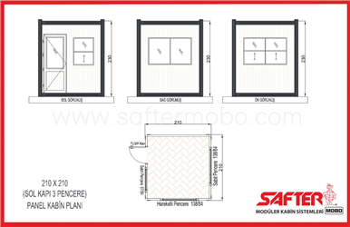 PANEL KABİN 210x210