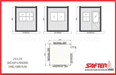 PANEL KABİN 210x210