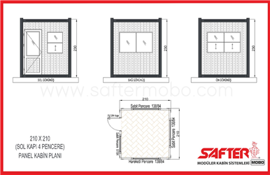 PANEL KABİN 210x210