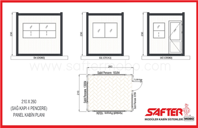 PANEL KABİN 210x260