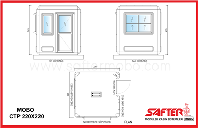 POLYESTER KABİN 220x220