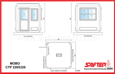 POLYESTER KABİN 220x220