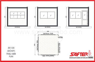 PANEL KABİN 260x260